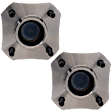 2-Wheel Set Rear, Driver and Passenger Side Wheel Hubs, With Bearing, 4 x 4.5 in. Bolt Pattern, 4 Cyl., 1.8L Engine, FWD