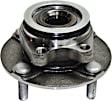 Front, Driver and Passenger Side Wheel Hub, 4 Lugs, With Bearing