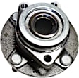 Front, Driver and Passenger Side Wheel Hub, 4 Lugs, With Bearing