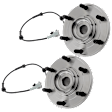 Front, Driver and Passenger Side Wheel Hub, 6 Lugs, With Bearing, With Sensor, 5.6L, 8Cyl