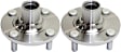 2-Wheel Set Front, Driver and Passenger Side Wheel Hubs, Without Bearing, 4 X 3.94 in. Bolt Pattern