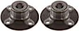 Rear, Driver and Passenger Side Wheel Hub, 4 Lugs, With Bearing