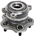 2-Wheel Set Rear, Driver and Passenger Side Wheel Hubs, 5 Lugs, with Bearing, 5 x 4.5 in. Bolt Pattern