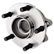 4-Wheel Set Front and Rear, Driver and Passenger Side Wheel Hubs, With Bearings, For Models with 32-Spline Teeth