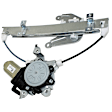 Front and Rear, Passenger Side Window Regulators, Power, With Motor
