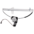 Front and Rear, Driver and Passenger Side Window Regulators Power, with Motor