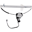 Front and Rear, Driver and Passenger Side Window Regulators Power, with Motor