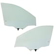 2014-2017 Nissan Rogue - Front, Driver and Passenger Side Door Glasses, Green Tint, USA Built Vehicle, Replaces NAGS No. FD26154 GTYN, FD26155 GTYN