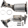 2005 Nissan Quest - Front, Driver and Passenger Side Catalytic Converter, 3.5L 6Cyl, Federal EPA Standard, 46-State Legal (Cannot ship to CA, CO, NY or ME), 4-Speed, Automatic Transaxle, 1 O2 Port, Direct JC Whitney Series