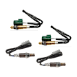 Before and After Catalytic Converter Oxygen Sensors, Set of 4, 4-Wire
