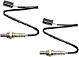 After Catalytic Converter, Driver and Passenger Side Oxygen Sensors, 4-wire