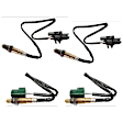 Before and After Catalytic Converter Oxygen Sensor, Set of 4, 1.8L, 4Cyl