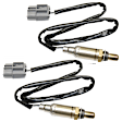 Before Catalytic Converter, Front and Rear Oxygen Sensor, Set of 2, 3-wire
