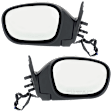 Driver and Passenger Side Mirror, Power Adjust, Heated, Manual Folding, Paintable, No Signal Light, No Memory, No Puddle Light, No Auto-Dim, No Blind Spot Feature