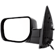 Driver and Passenger Side Mirror, Power Adjust, Heated, Manual Folding, Textured Black, No Signal Light, With Memory, No Puddle Light, No Auto-Dim, No Blind Spot Feature