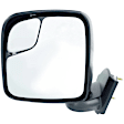Driver and Passenger Side Mirror, Manual Adjust, Non-Heated, Manual Folding, Textured Black, No Signal Light, No Memory, No Puddle Light, No Auto-Dim, With Blind Spot Glass