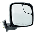 Driver and Passenger Side Mirror, Manual Adjust, Non-Heated, Manual Folding, Textured Black, No Signal Light, No Memory, No Puddle Light, No Auto-Dim, With Blind Spot Glass