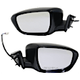 Driver and Passenger Side Mirrors, Power Adjust, Manual Folding, Non-Heated, Paintable, In-housing Signal Light, No Memory, No Puddle Light, No Auto-Dimming, No Blind Spot Feature