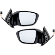 Driver and Passenger Side Mirrors, Power Adjust, Manual Folding, Heated, Paintable, In-housing Signal Light, No Memory, No Puddle Light, No Auto-Dimming, No Blind Spot Feature