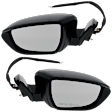 Driver and Passenger Side Mirrors, Power Adjust, Manual Folding, Heated, Paintable, In-housing Signal Light, No Memory, No Puddle Light, No Auto-Dimming, No Blind Spot Feature