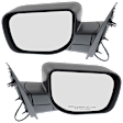 Driver and Passenger Side Mirror, Power Adjust, Non-Heated, Manual Folding, Textured Black, No Signal Light, No Memory, No Puddle Light, No Auto-Dim, No Blind Spot Feature