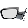 Driver and Passenger Side Mirror, Power Adjust, Non-Heated, Manual Folding, Textured Black, No Signal Light, No Memory, No Puddle Light, No Auto-Dim, No Blind Spot Feature