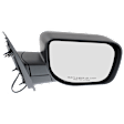 Driver and Passenger Side Mirror, Power Adjust, Non-Heated, Manual Folding, Textured Black, No Signal Light, No Memory, No Puddle Light, No Auto-Dim, No Blind Spot Feature