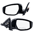 Driver and Passenger Side Mirror, Power Adjust, Heated, Manual Folding, Paintable, In-housing Signal Light, With Memory, No Puddle Light, No Auto-Dim, No Blind Spot Feature