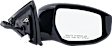 Driver and Passenger Side Mirror, Power Adjust, Heated, Manual Folding, Paintable, In-housing Signal Light, With Memory, No Puddle Light, No Auto-Dim, No Blind Spot Feature