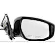 Driver and Passenger Side Mirrors, Power Adjust, Manual Folding, Non-Heated, Textured Black, No Signal Light, No Memory, No Puddle Light, No Auto-Dimming, No Blind Spot Feature