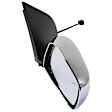 Driver and Passenger Side Mirror, Power Adjust, Heated, Manual Folding, Chrome, No Signal Light, No Memory, No Puddle Light, No Auto-Dim, No Blind Spot Feature