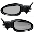 Driver and Passenger Side Mirrors, Power Adjust, Non-Folding, Heated, Paintable, No Signal Light, No Memory, No Puddle Light, No Auto-Dimming, No Blind Spot Feature
