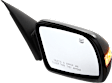 Driver and Passenger Side Mirrors, Power Adjust, Manual Folding, Heated, Paintable, In-housing Signal Light, No Memory, No Puddle Light, No Auto-Dimming, No Blind Spot Feature