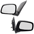 Driver and Passenger Side Mirrors, Manual Adjust, Manual Folding, Non-Heated, Textured Black, No Signal Light, No Memory, No Puddle Light, No Auto-Dimming