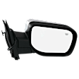 Driver and Passenger Side Mirror, Power Adjust, Heated, Manual Folding, Chrome, No Signal Light, No Memory, No Puddle Light, No Auto-Dim, No Blind Spot Feature
