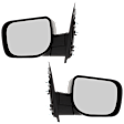 Driver and Passenger Side Mirror, Manual Adjust, Non-Heated, Manual Folding, Textured Black, No Signal Light, No Memory, No Puddle Light, No Auto-Dim, No Blind Spot Feature
