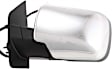 Driver and Passenger Side Mirror, Power Adjust, Heated, Manual Folding, Chrome, No Signal Light, With Memory, With Puddle Light, No Auto-Dim, No Blind Spot Feature
