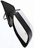 Driver and Passenger Side Mirror, Power Adjust, Heated, Manual Folding, Chrome, No Signal Light, With Memory, With Puddle Light, No Auto-Dim, No Blind Spot Feature