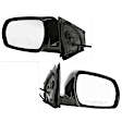 Driver and Passenger Side Mirrors, Power Adjust, Non-Heated, Manual Folding, Paintable, No Signal Light, No Memory, No Puddle Light, No Blind Spot Feature, Without Smart Entry System