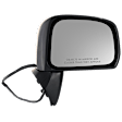 Driver and Passenger Side Mirror, Power Adjust, Non-Heated, Manual Folding, Paintable, No Signal Light, No Memory, No Puddle Light, No Auto-Dim, No Blind Spot Feature