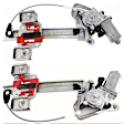 Rear, Driver and Passenger Side Window Regulators Power, with Motor
