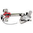 Rear, Driver and Passenger Side Window Regulators Power, with Motor