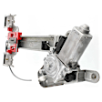 Rear, Driver and Passenger Side Window Regulators Power, with Motor