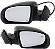 Driver and Passenger Side Mirror, Power Adjust, Heated, Power Folding, Paintable, In-housing Signal Light, No Memory, With Puddle Light, No Auto-Dim, With Blind Spot Detection in Glass