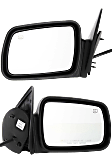 Driver and Passenger Side Mirrors, Power Adjust, Manual Folding, Heated, Textured Black, No Signal Light, No Memory, No Puddle Light, No Auto-Dimming, No Blind Spot Feature