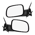 Driver and Passenger Side Mirrors, Power Adjust, Manual Folding, Non-Heated, Textured Black, No Signal Light, No Memory, No Puddle Light, No Auto-Dimming, No Blind Spot Feature