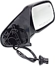 Driver and Passenger Side Mirrors, Power, Manual Folding, Heated, Textured Black, No Signal Light, No Memory, No Puddle Light, No Auto-Dimming, No Blind Spot Feature