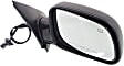 Driver and Passenger Side Mirrors, Power, Manual Folding, Heated, Textured Black, No Signal Light, No Memory, No Puddle Light, No Auto-Dimming, No Blind Spot Feature