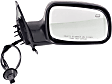 Driver and Passenger Side Mirrors, Power, Manual Folding, Heated, Textured Black, No Signal Light, No Memory, No Puddle Light, No Auto-Dimming, No Blind Spot Feature