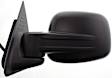 Driver and Passenger Side Mirrors, Power Adjust, Manual Folding, Heated, Textured Black, No Signal Light, No Memory, No Puddle Light, No Auto-Dimming, No Blind Spot Feature